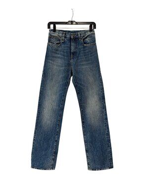 $435 R13 SS20 Blue Denim Kelly Colleen Jean Straight Leg Pants size 25/26"